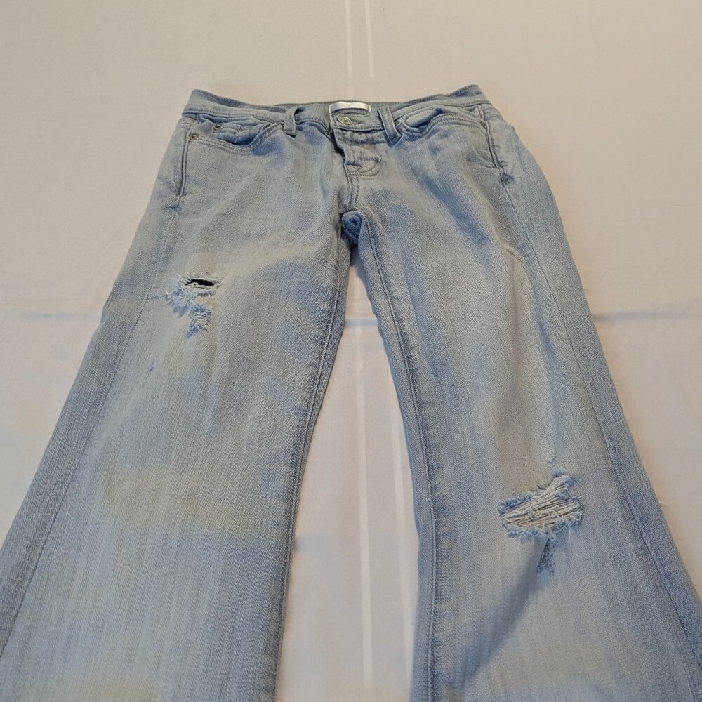 7 For All Mankind Original Bootcut Light Wash Size 26 *Stain? - Picture 16 of 16